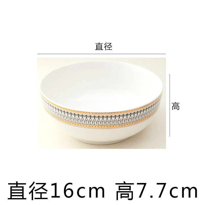 Ceramic Plate Phnom Penh  Tableware Porcelain  Soup Bowl Rice  Dish  Stripe Design dinner plates set  dishes and  sets